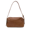 Joy Accessories Vegan Leather Double Zip Shoulder Bag