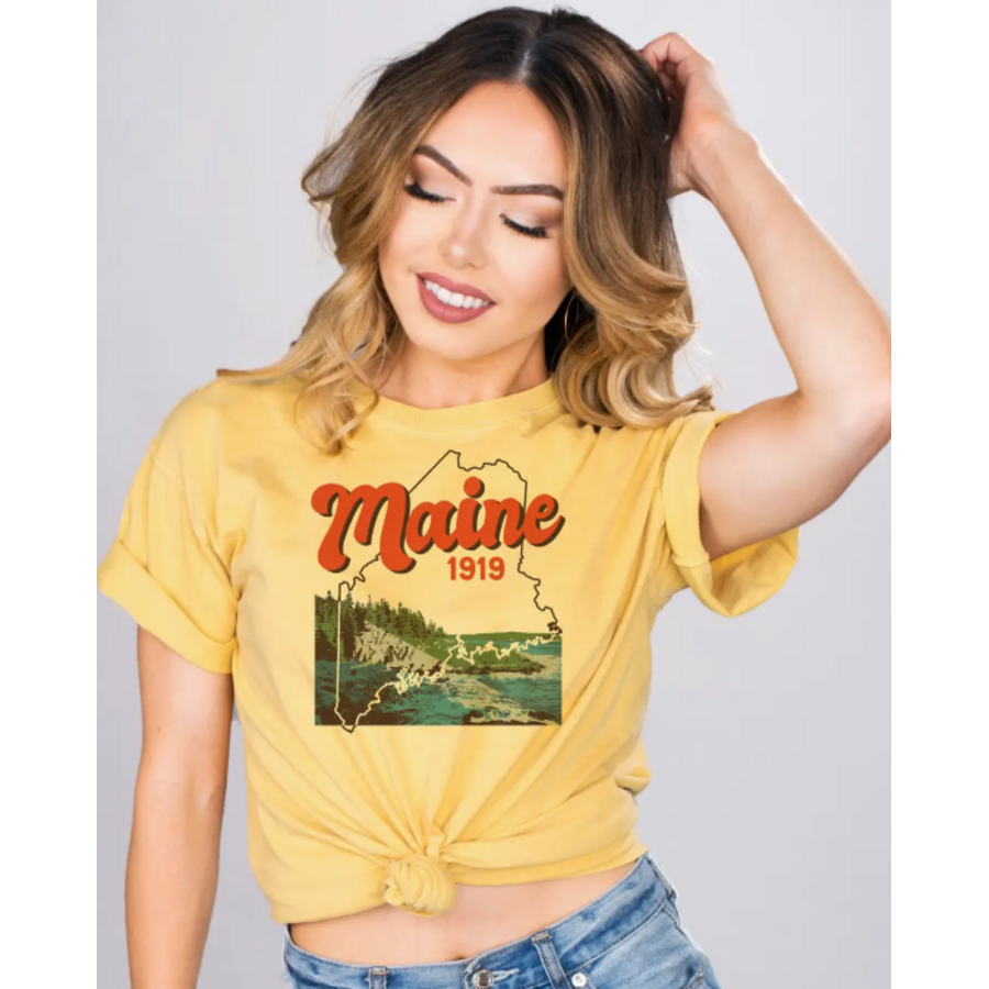 Nature Maine Shirt Mustard