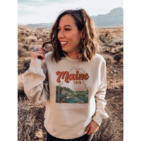 Nature Maine Sweatshirt Sand