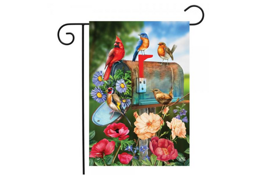 Birds & Mailbox Garden Flag 