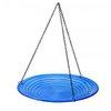 Blue Swirls Glass Hanging Bird Bath