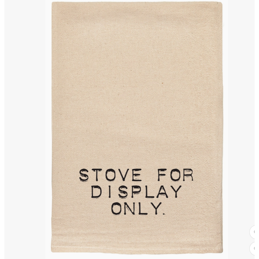 Stove For Display Only Tea Towel