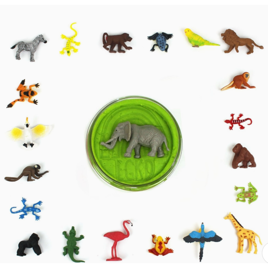 Wild Animal Hidden Surprise Kiddough 4 oz