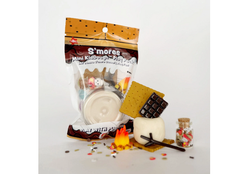 Earth Grown KidDoughs S'mores Mini Kiddough Play Pack 