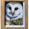 Art by Alyssa Barn Owl Card