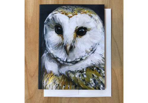  Art by Alyssa Barn Owl Card 