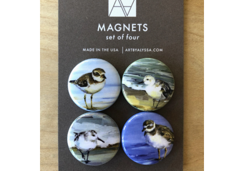  Art by Alyssa Shorebirds Magnet Set 