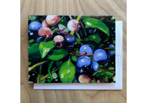  Art by Alyssa Blueberries Card 