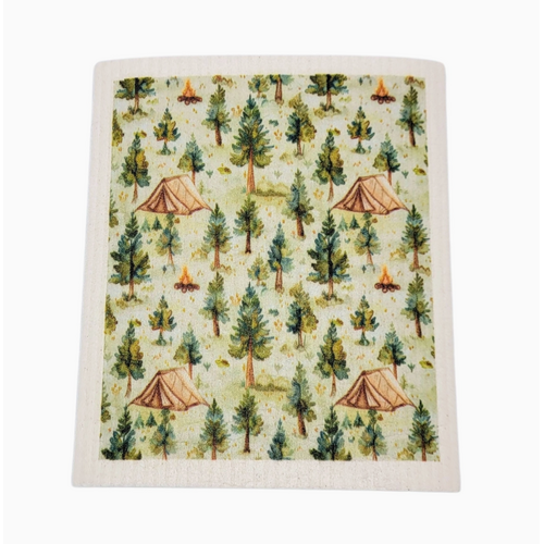  Driftless Studios Summer Camping Tents Swedish Dishcloth 