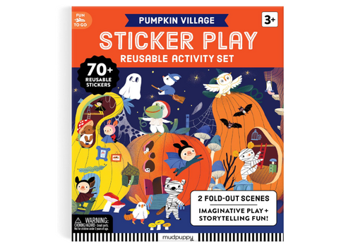  Pumpkin Village Sticker Play Reusable Activity Set 
