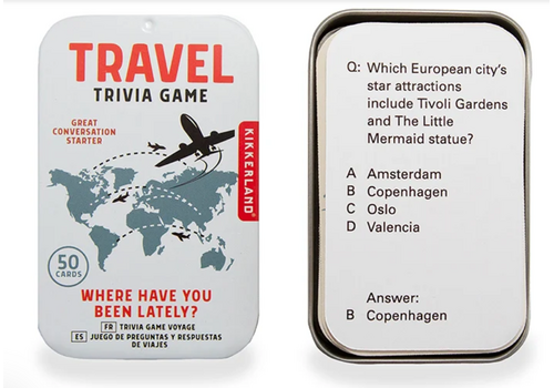  Kikkerland Travel Trivia Game 