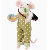 Felt Painter Mouse Critter