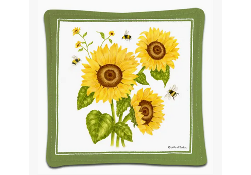  Alice's Cottage Spiced Mug Mat Sunflowers & Bees 