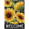 Welcome Sunflowers House Flag