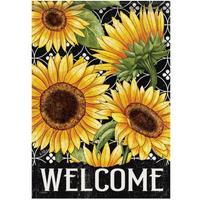 Welcome Sunflowers House Flag