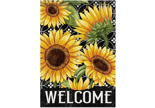  Welcome Sunflowers House Flag 
