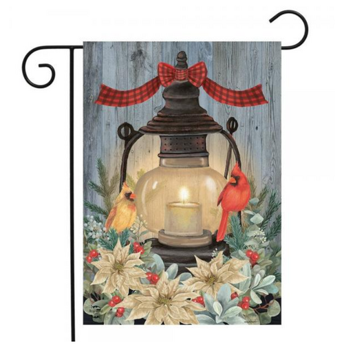  Warm Winter Candle Garden Flag 