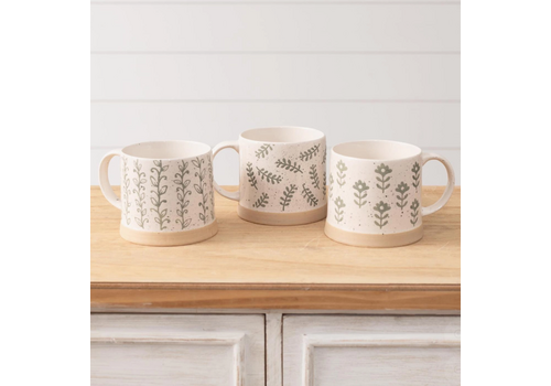  Audrey's Home & Gift Botanical Stoneware Mug 