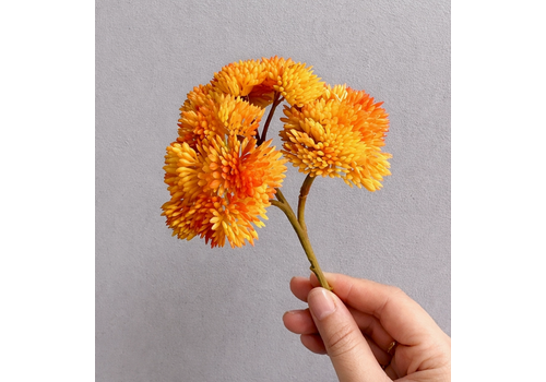  Angel Isabella 9" Soft Touch Sedum Spray Stem Orange 