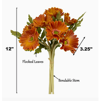Colorful Real Touch Daisy Sunset 7 Stems