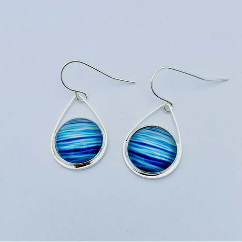  Nancy Reid Carr Calm Waters Teardrop Earrings 