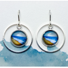 Nancy Reid Carr Coastal Orbit Drop Earrings Sterling Silver Serene Beach