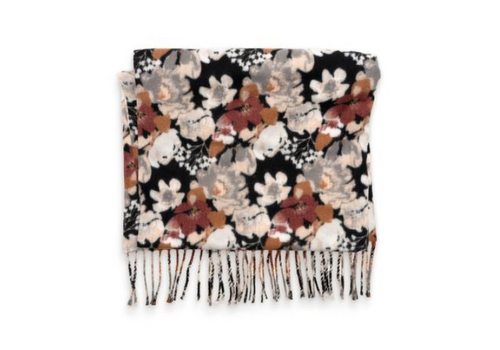  Joy Accessories Multi Garden Stroll After Dark Fringe Scarf 