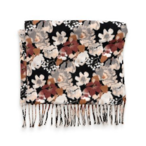  Joy Accessories Multi Garden Stroll After Dark Fringe Scarf 