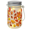 Fall Leaves LED Mason Jar