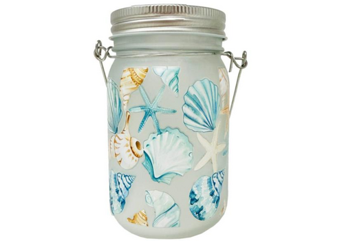  Blue Shells LED Mason Jar 