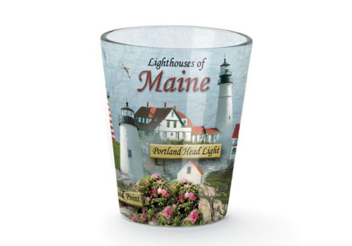  Cape Shore Shot Glass Light Houses of Maine 