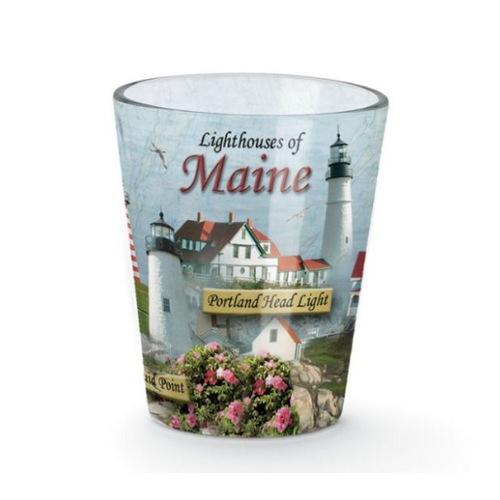  Cape Shore Shot Glass Light Houses of Maine 