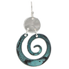 Rain Jewelry Collection Disc Top Patina Swirl Earrings