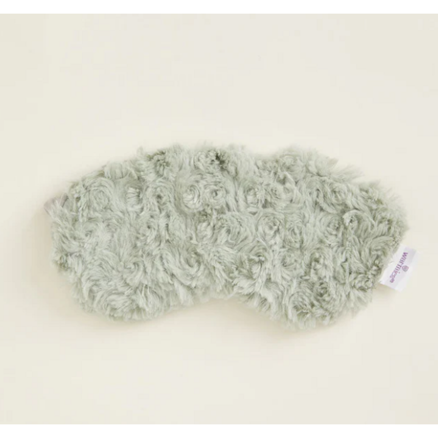 Curly Sage Green Warmies Eye Mask