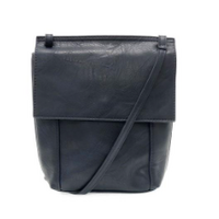 Vegan Leather Front Flap Crossbody Bag