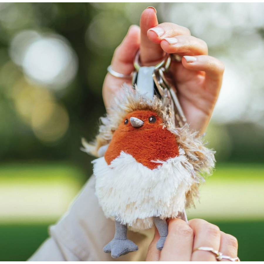 Robin Plush Keyring