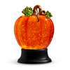 9.5" Lighted Flat Swirling Glitter Water Pumpkin