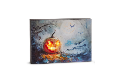  10" Lighted Spooky Nights Block 