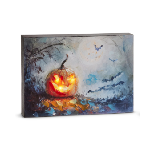  10" Lighted Spooky Nights Block 