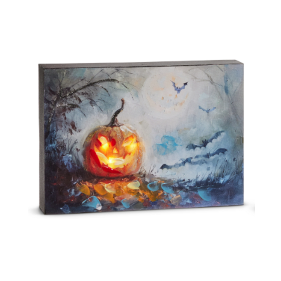 10" Lighted Spooky Nights Block