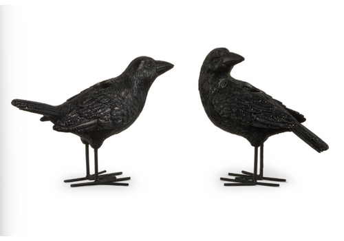  7.5" Crow Candle Holder 