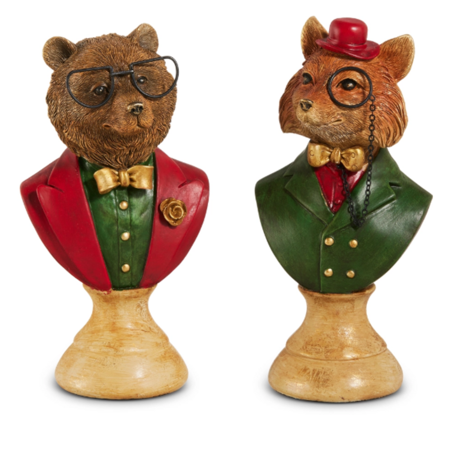 8" Sophisticated Animal Bust