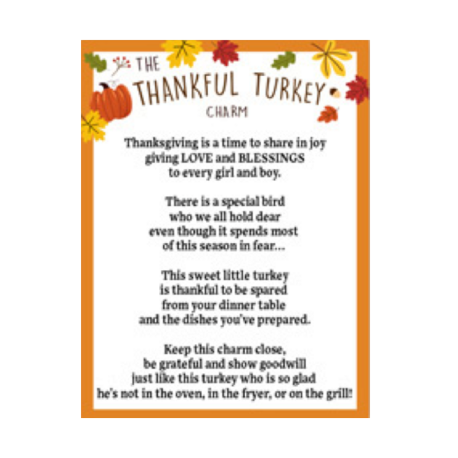 Thankful Turkey Charm