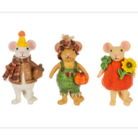 Fall Mice Figurine