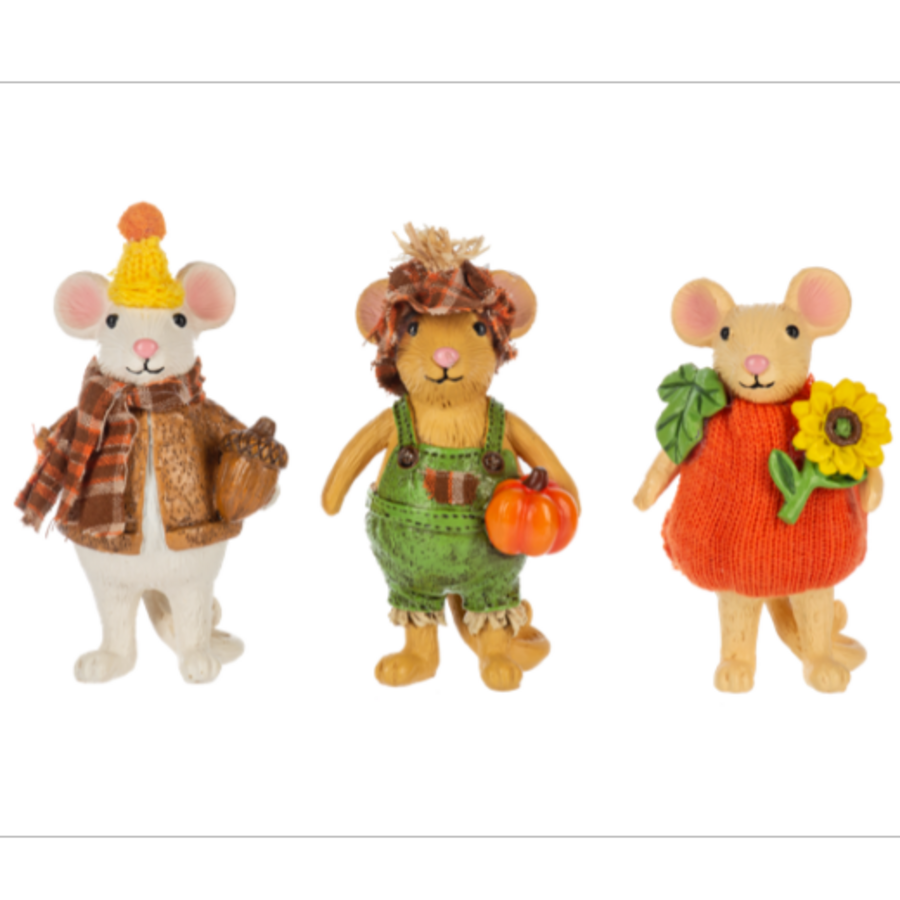Fall Mice Figurine