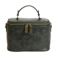 Vegan Leather Vanity Case Crossbody