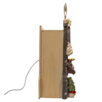 11.5" Light Up Snow Town Santa Kringle Cottage Table Piece