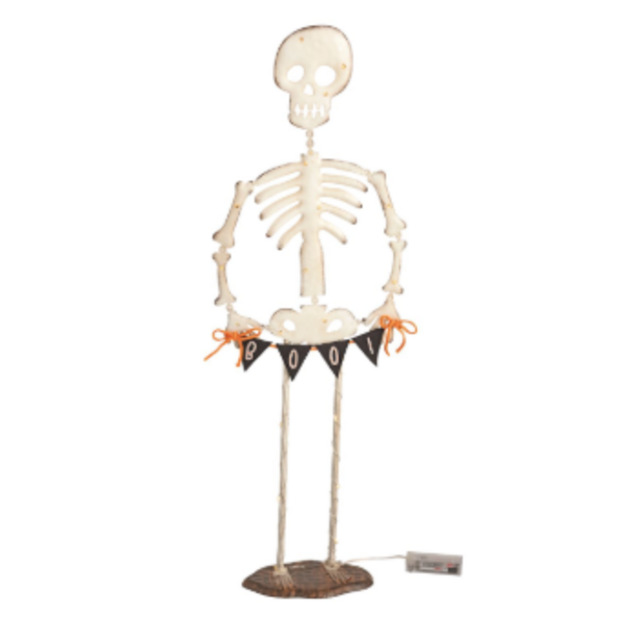 Light Up Skeleton Sitter