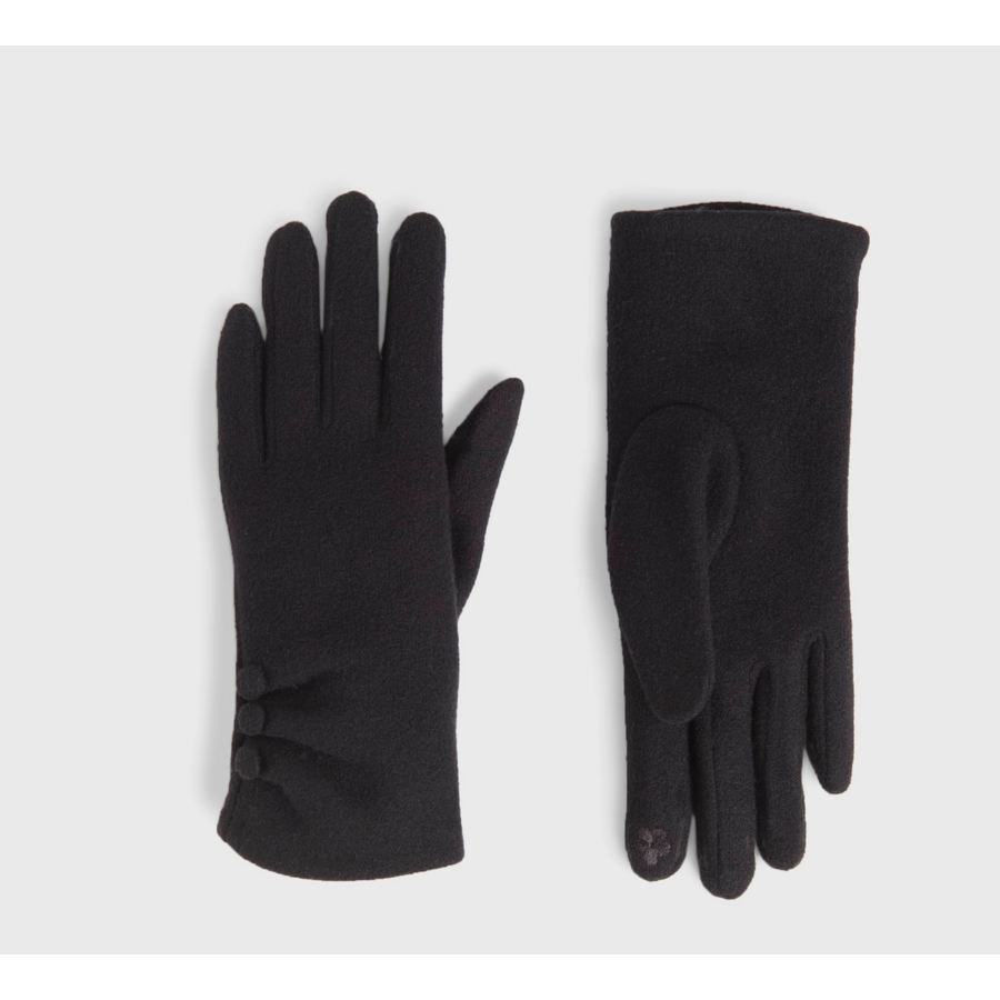 Chic Button Detail Touchscreen Gloves