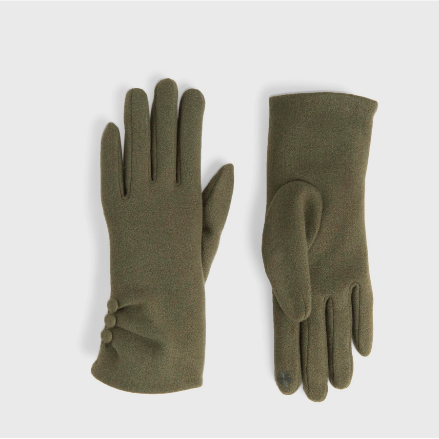 Chic Button Detail Touchscreen Gloves